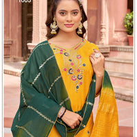 Punjabi "Tanya" - Jaune/vert