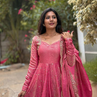 Anarkali Collection "Saranah" - Rose