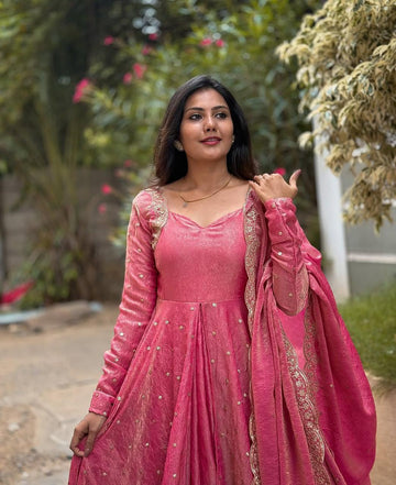Anarkali Collection "Saranah" - Rose