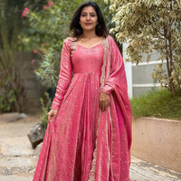 Anarkali Collection "Saranah" - Rose