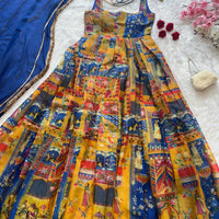 Anarkali Collection "Indira" - Bleu