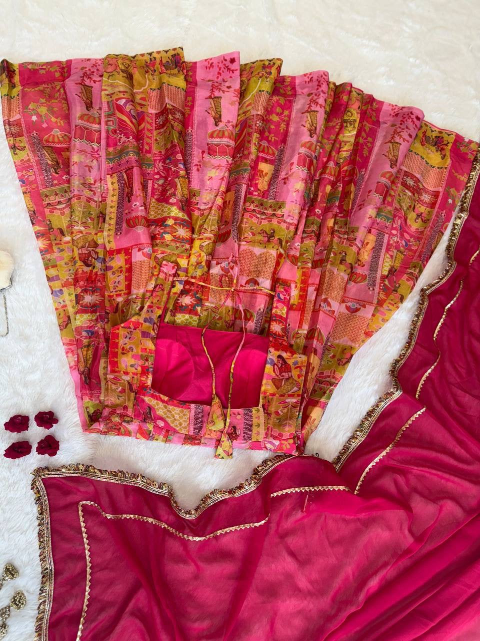 Anarkali Collection "Indira" - Rose