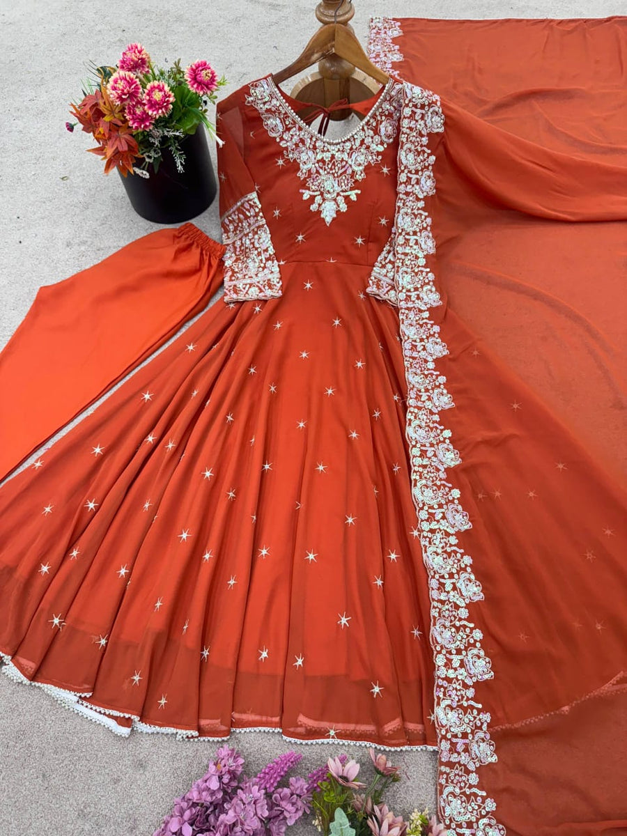 Anarkali Collection "Indrya" - Orange