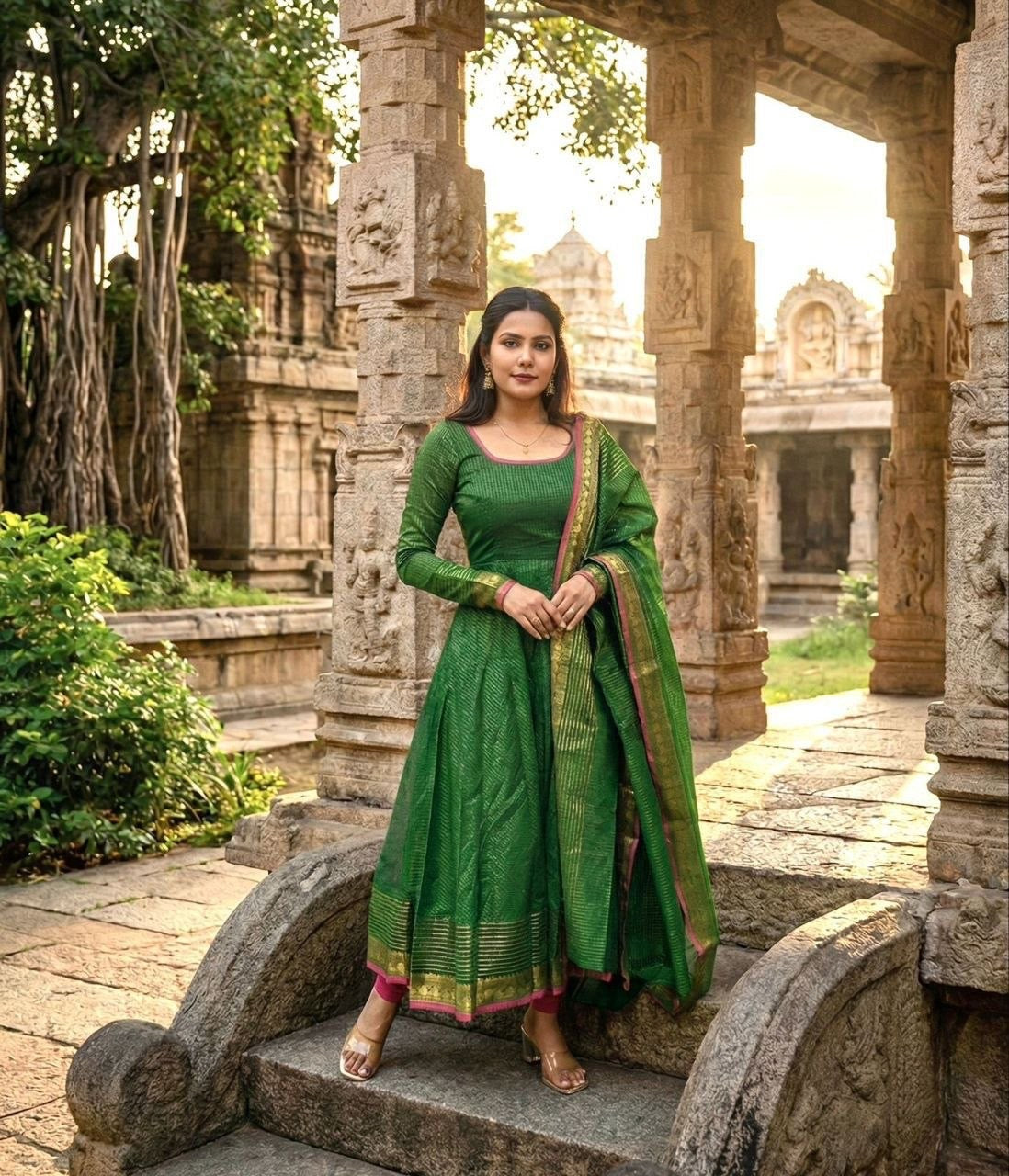 Anarkali Collection "Tressee" - Vert