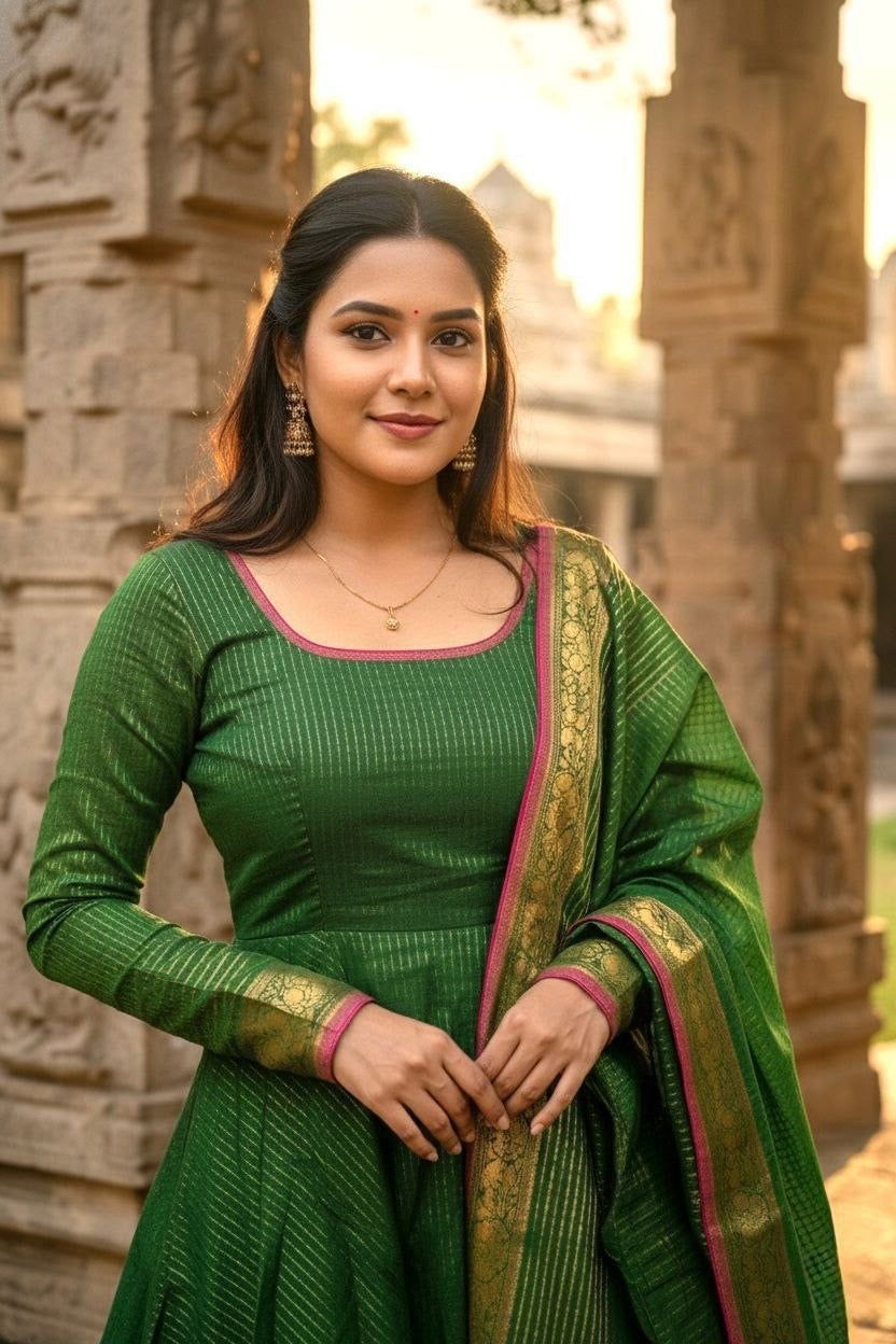 Anarkali Collection "Tressee" - Vert