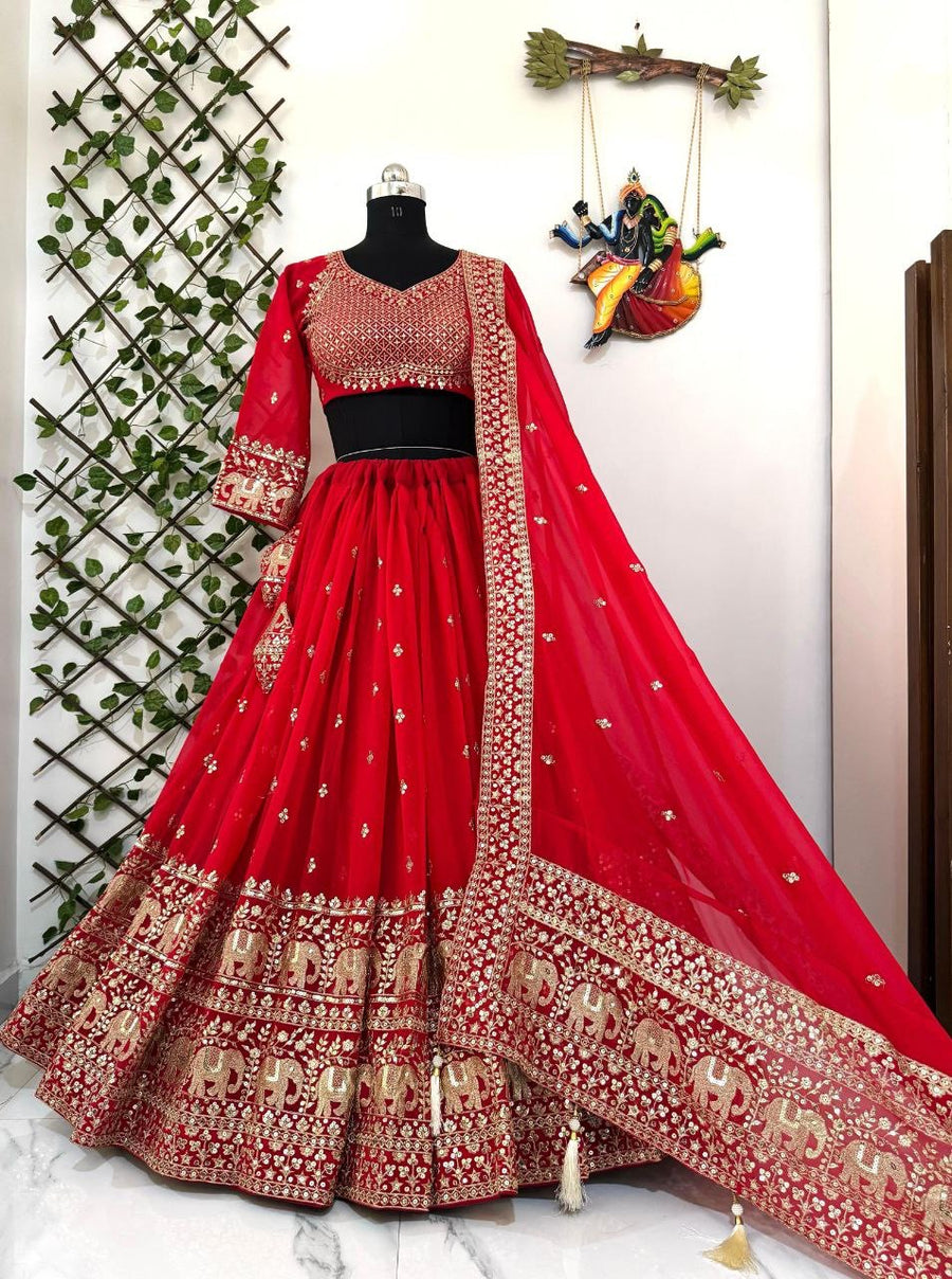 Lehenga collection "Divyka" - Rouge