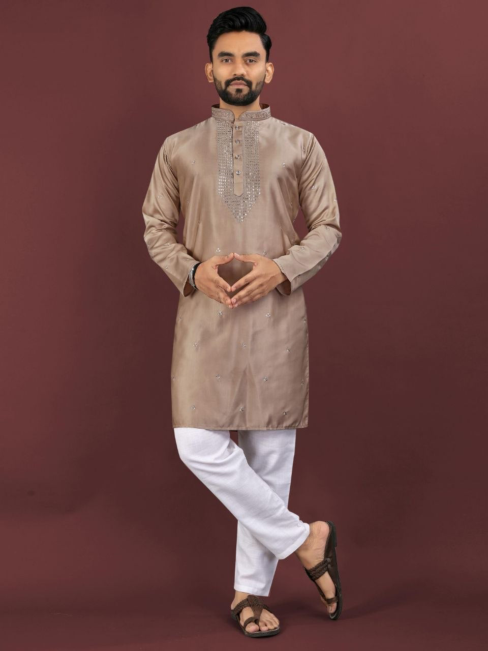 Kurta "Kumaran" - Taupe