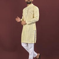 Kurta "Kumaran" - Jaune paille