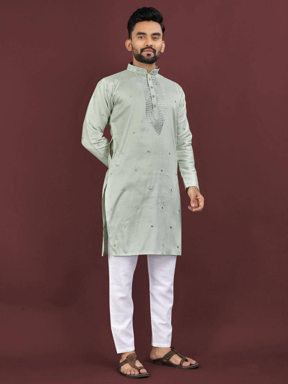 Kurta "Kumaran" - Vert d&
