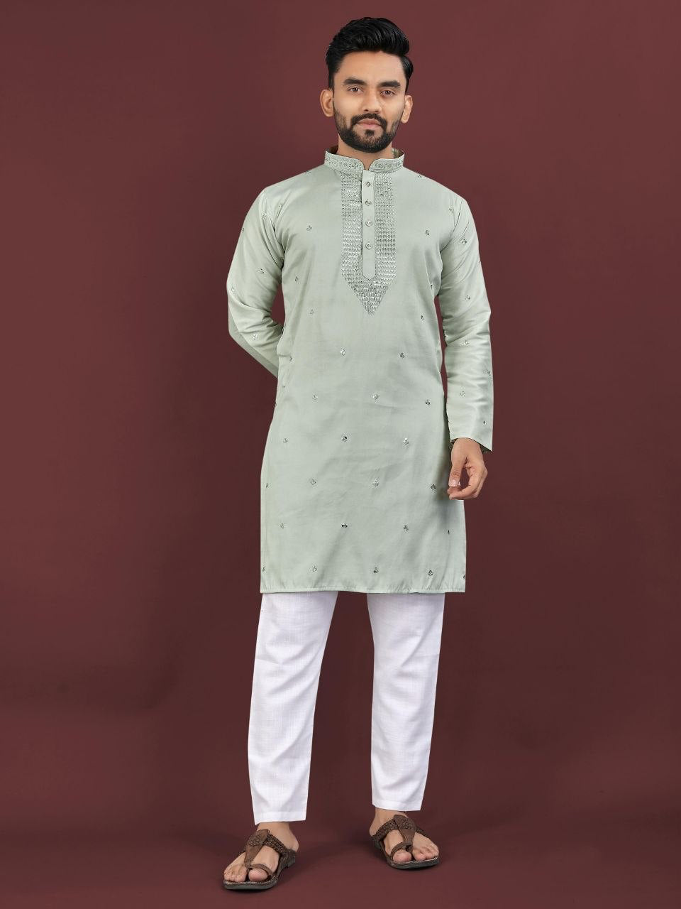 Kurta "Kumaran" - Vert d&