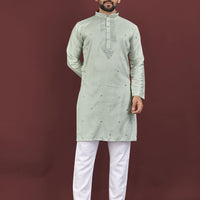 Kurta "Kumaran" - Vert d'eau