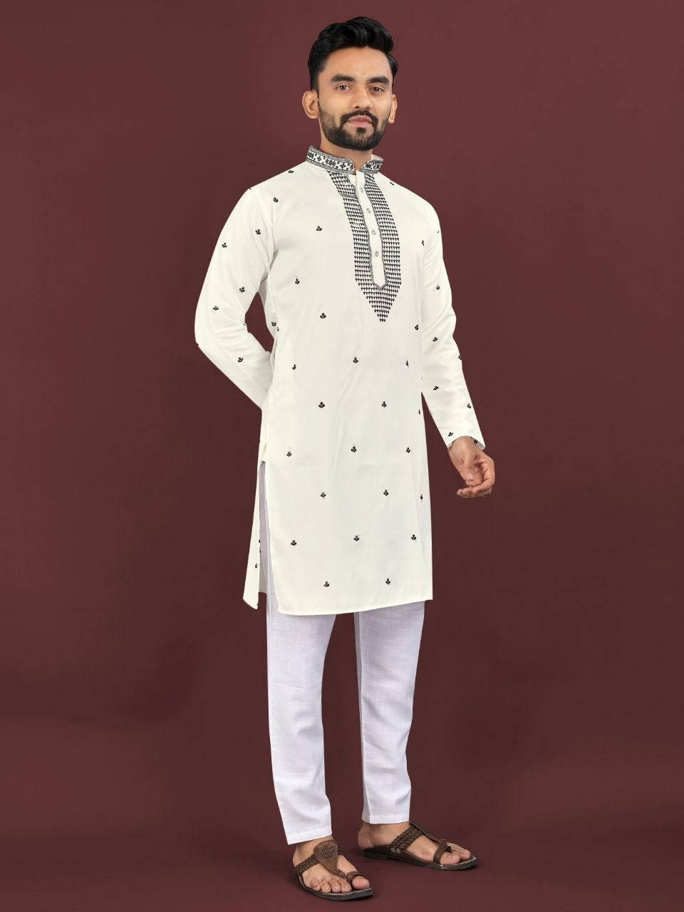 Kurta "Kumaran" - Blanc