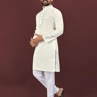 Kurta "Kumaran" - Blanc cassé crème