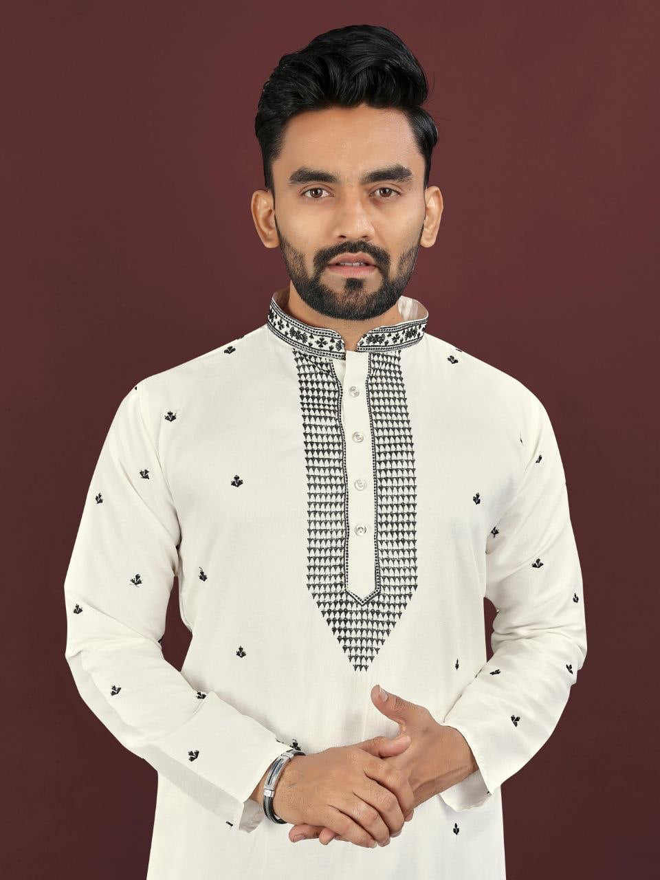 Kurta "Kumaran" - Blanc
