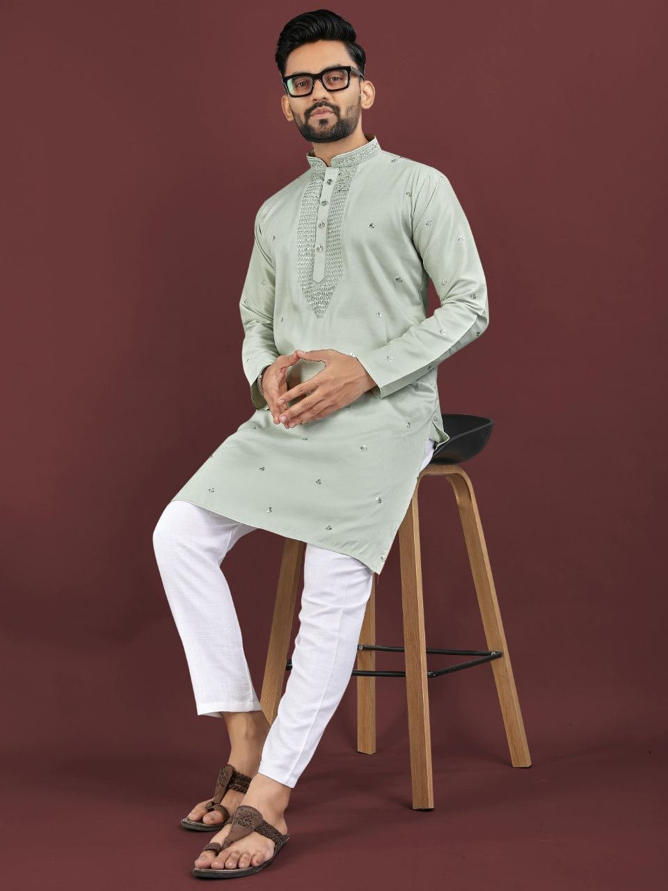 Kurta "Kumaran" - Vert d&