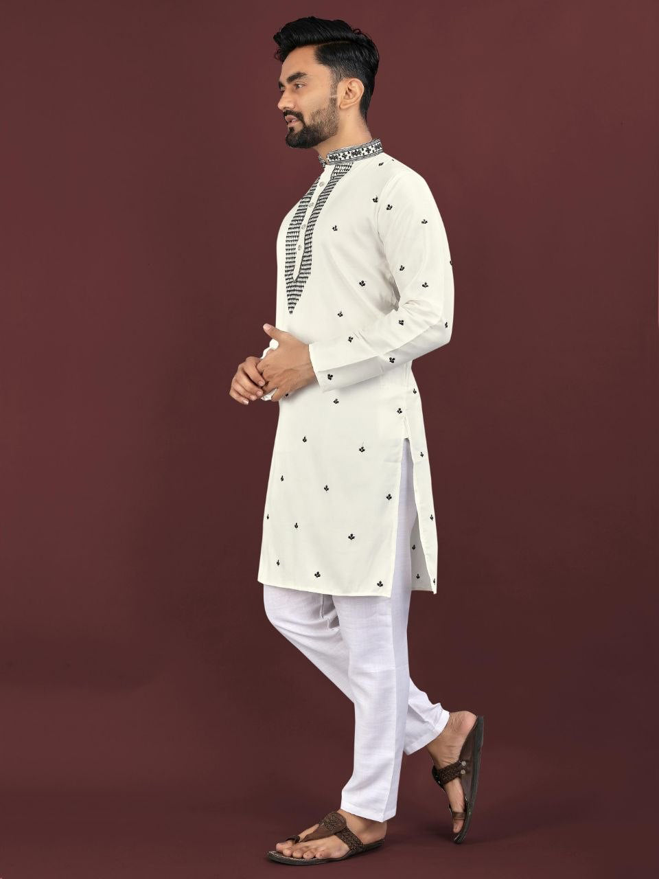 Kurta "Kumaran" - Blanc