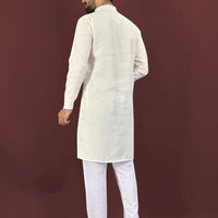 Kurta "Kumaran" - Blanc cassé crème