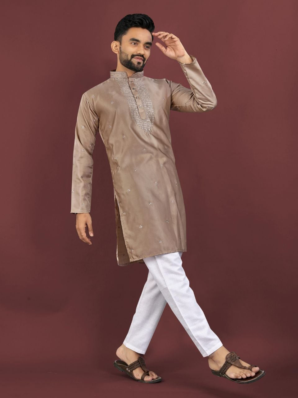 Kurta "Kumaran" - Taupe
