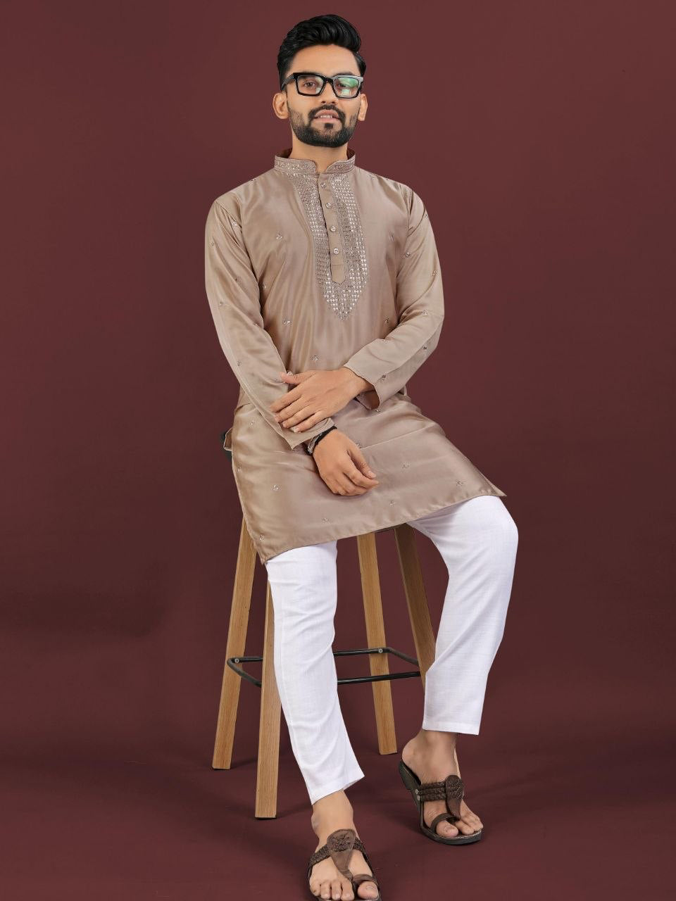 Kurta "Kumaran" - Taupe
