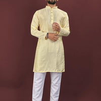 Kurta "Kumaran" - Jaune paille