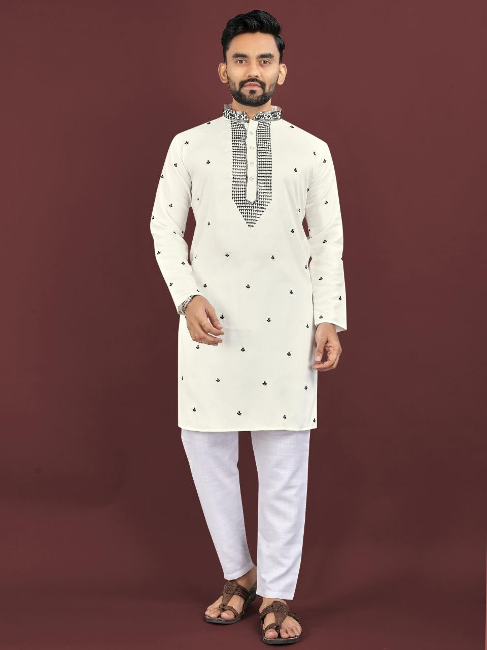 Kurta "Kumaran" - Blanc