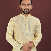 Kurta "Kumaran" - Jaune paille