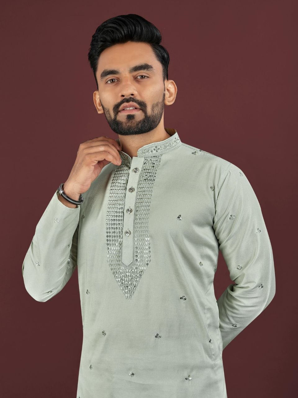 Kurta "Kumaran" - Vert d&