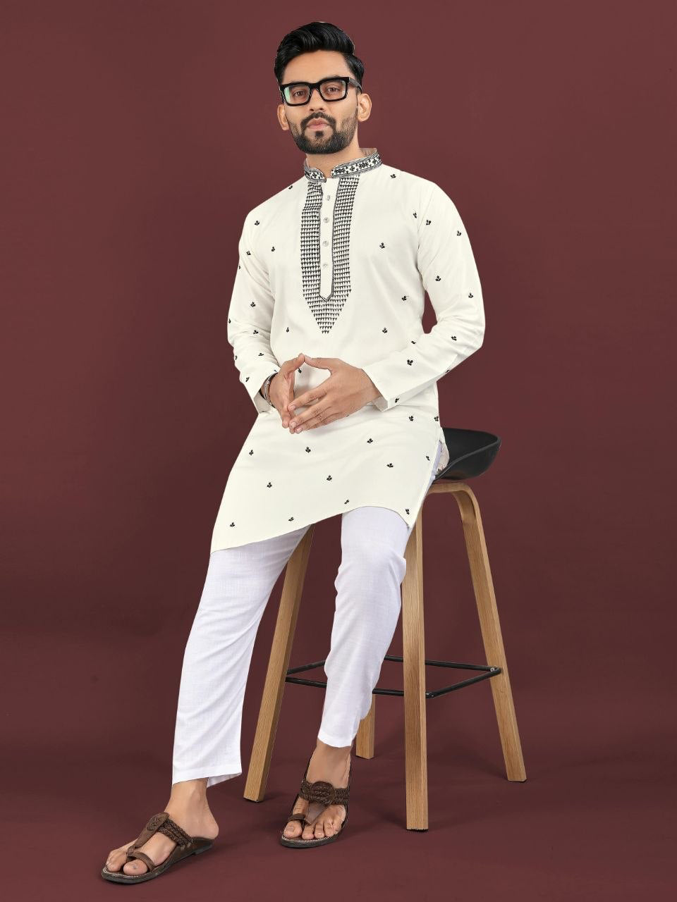 Kurta "Kumaran" - Blanc