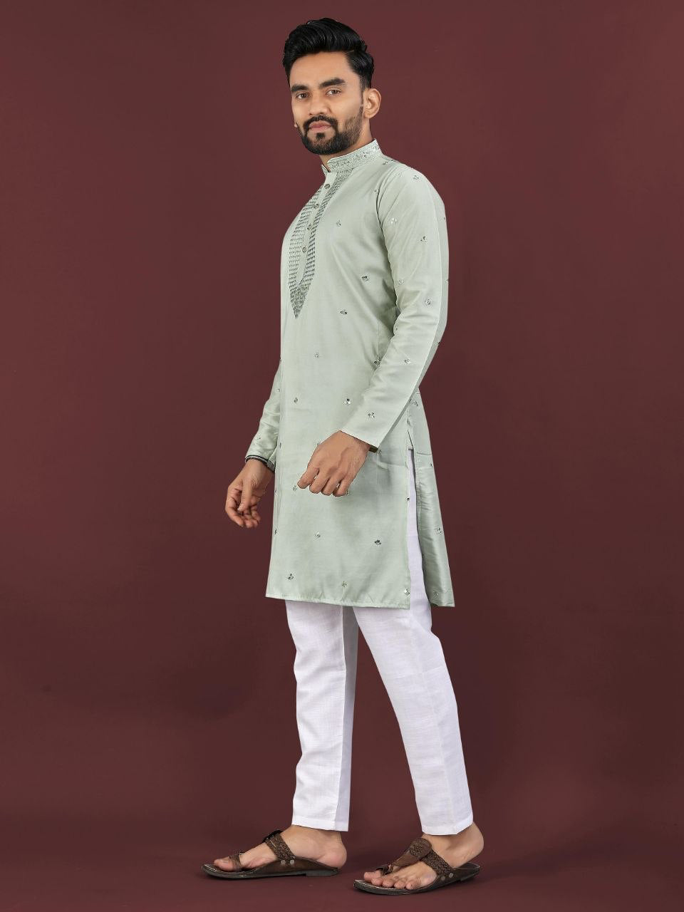 Kurta "Kumaran" - Vert d&