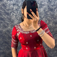 Anarkali  "Kalki" - Bordeaux