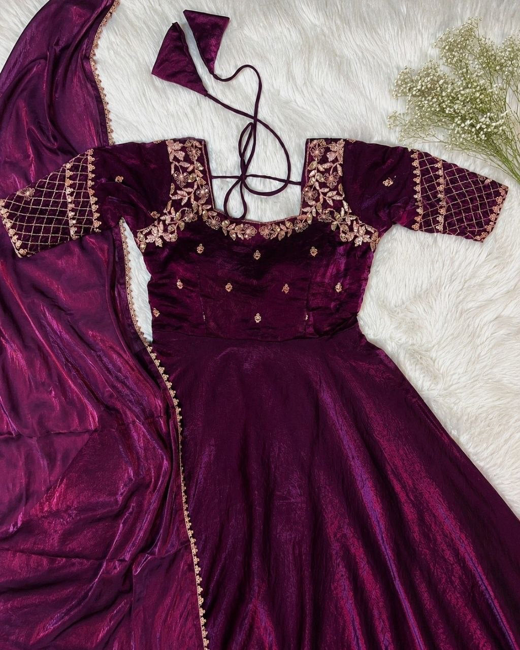 Anarkali  "Kalki" - Prune