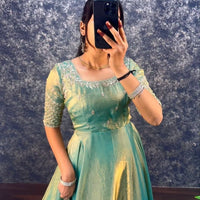Anarkali  "Kalki" - Vert pistache