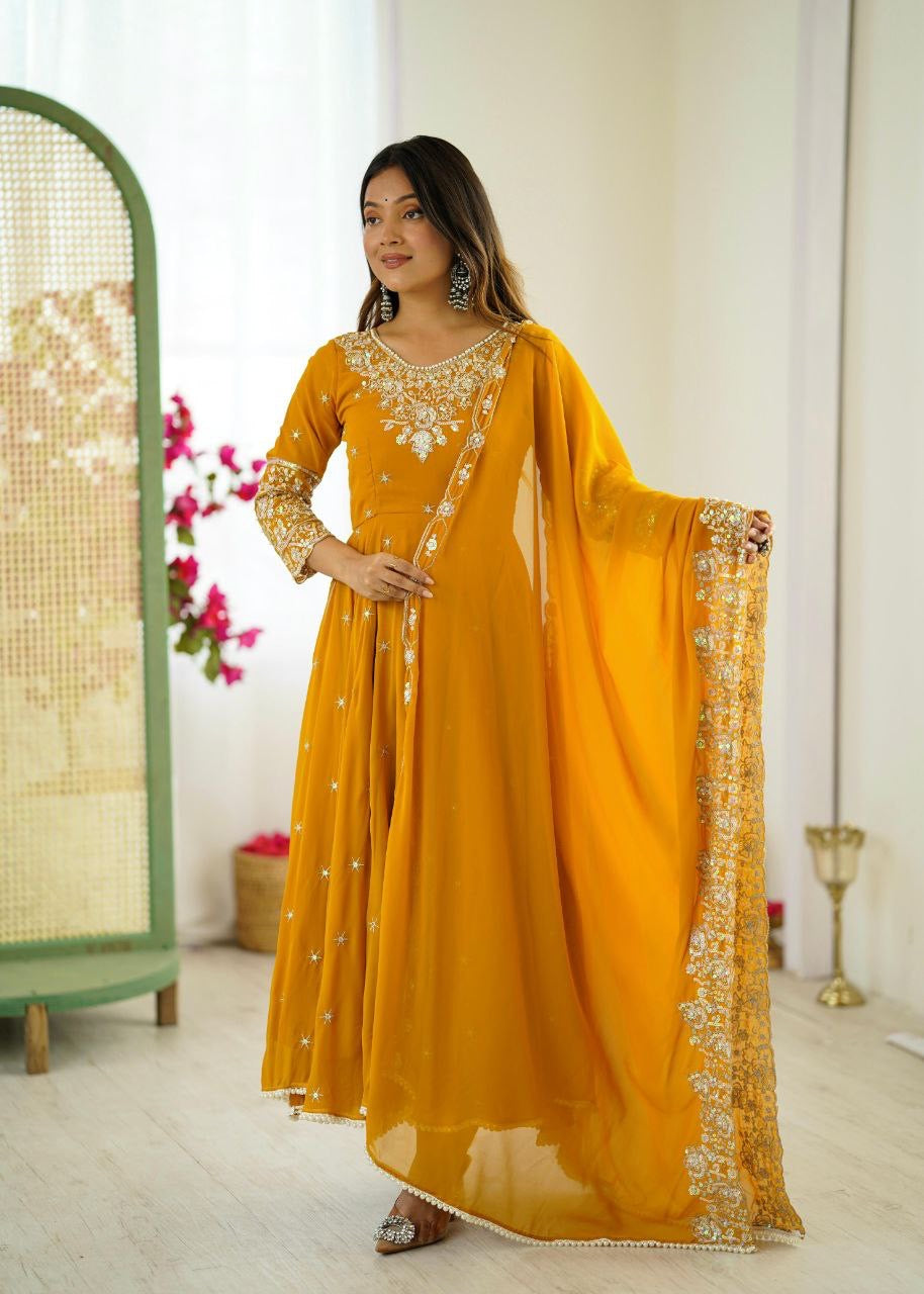 Anarkali Collection "Indrya" - Jaune