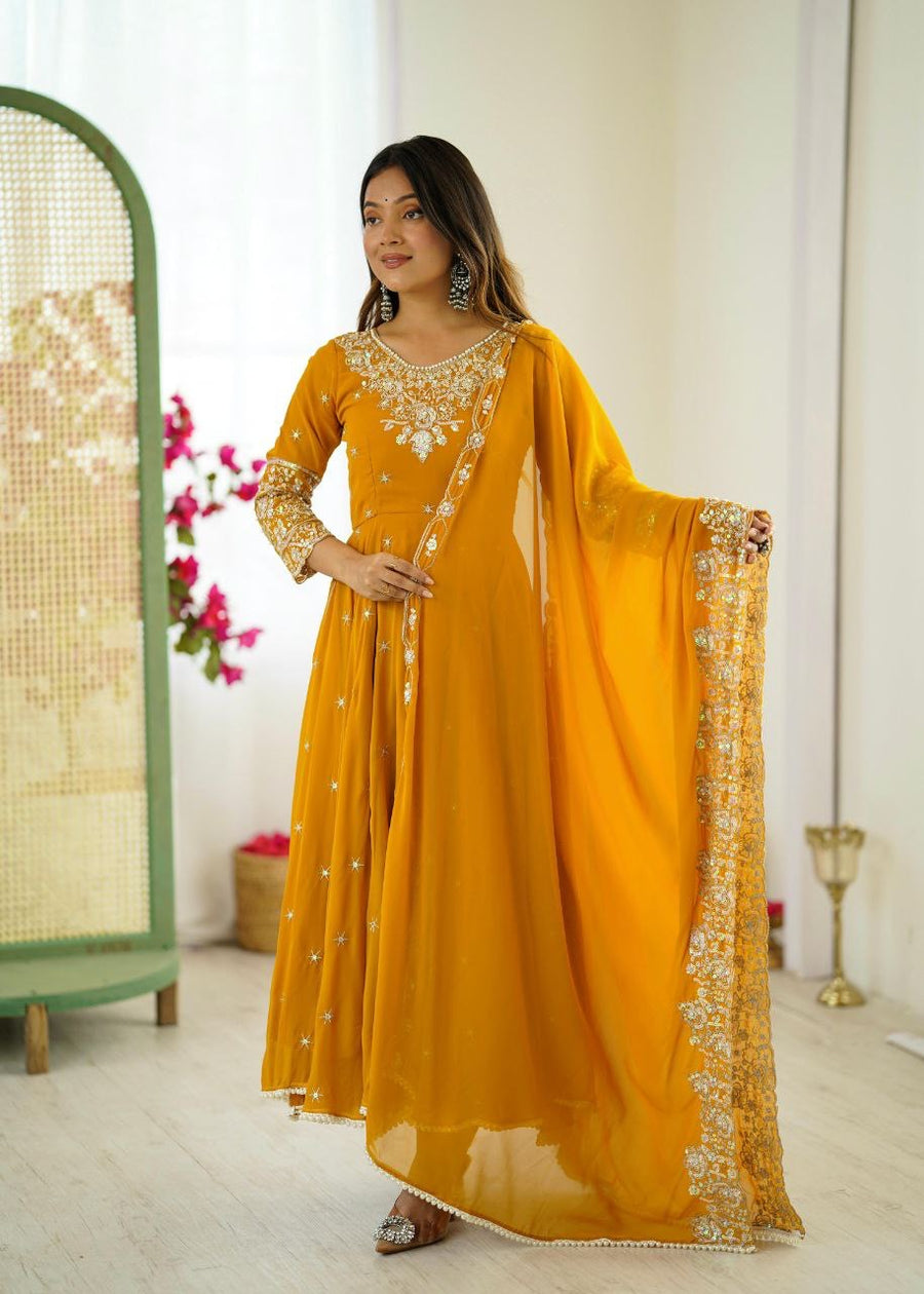 Anarkali Collection "Indrya" - Jaune