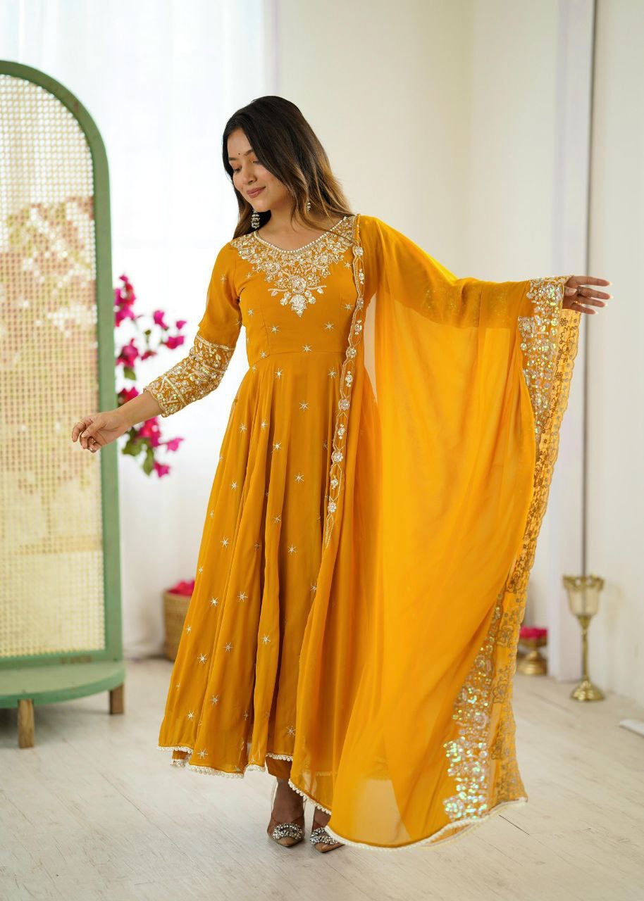 Anarkali Collection "Indrya" - Jaune