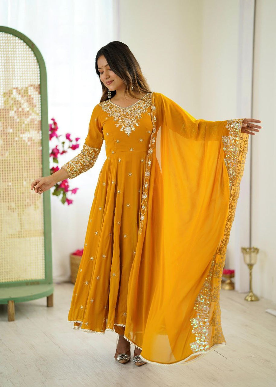 Anarkali Collection "Indrya" - Jaune