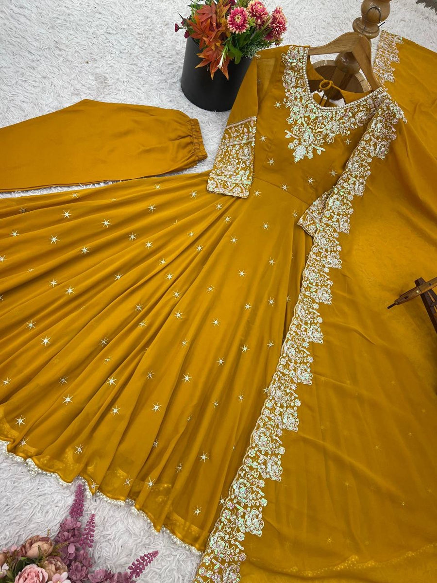Anarkali Collection "Indrya" - Jaune