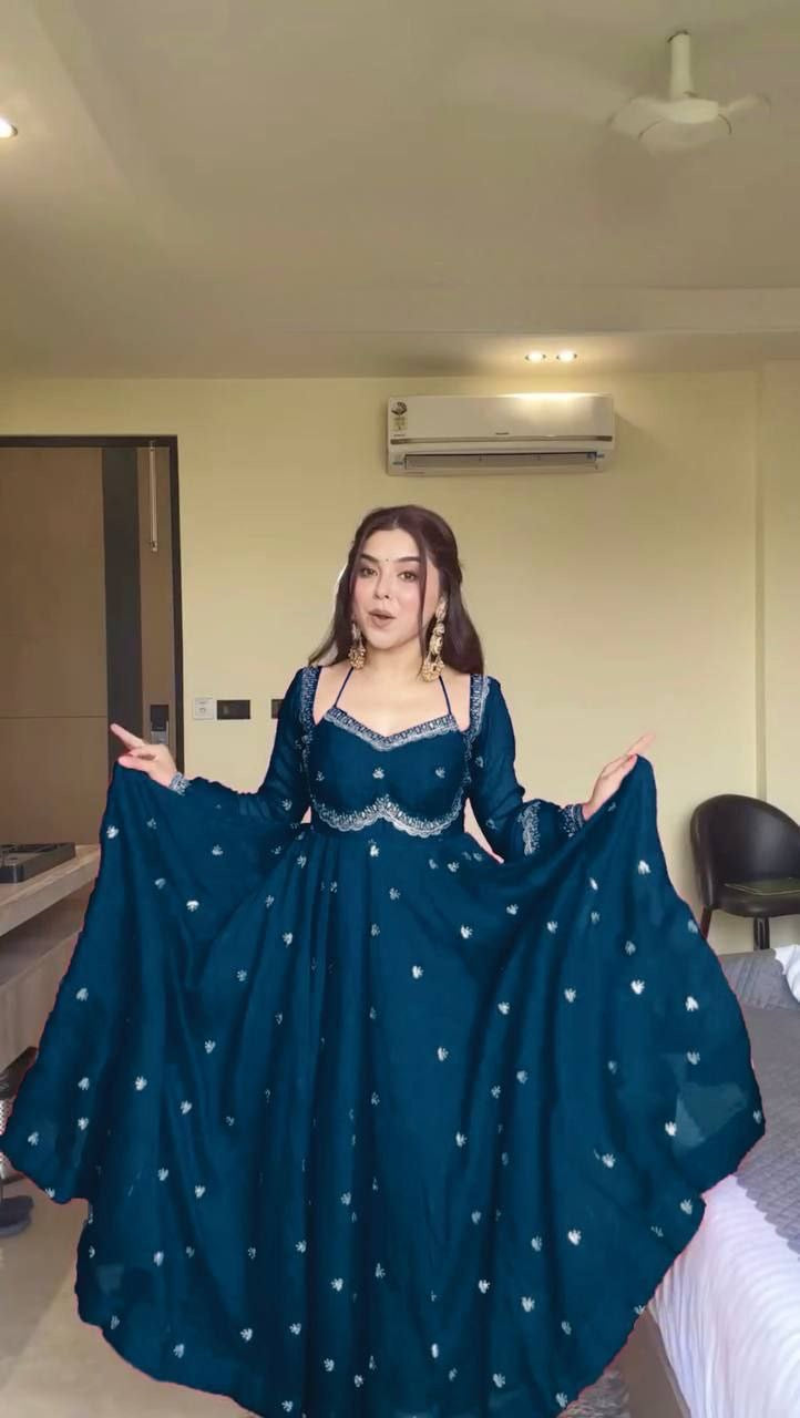 Anarkali Collection "Ladjily" - Bleu