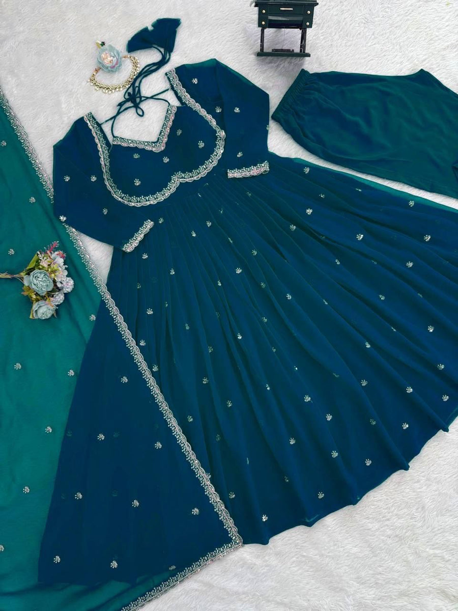 Anarkali Collection "Ladjily" - Bleu