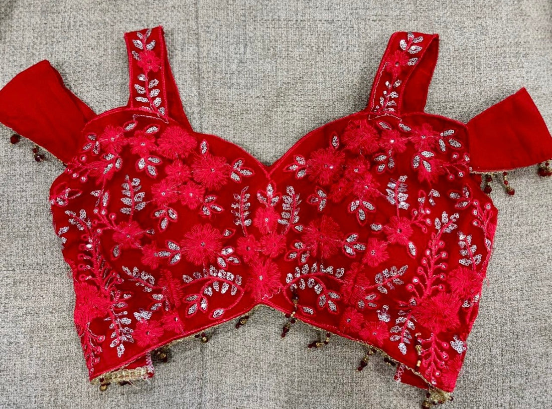 Lehenga collection "Sarodja" - Rouge Taille 38