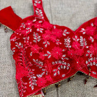 Lehenga collection "Sarodja" - Rouge Taille 38