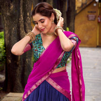 Lehenga « Krishika » - Bleu