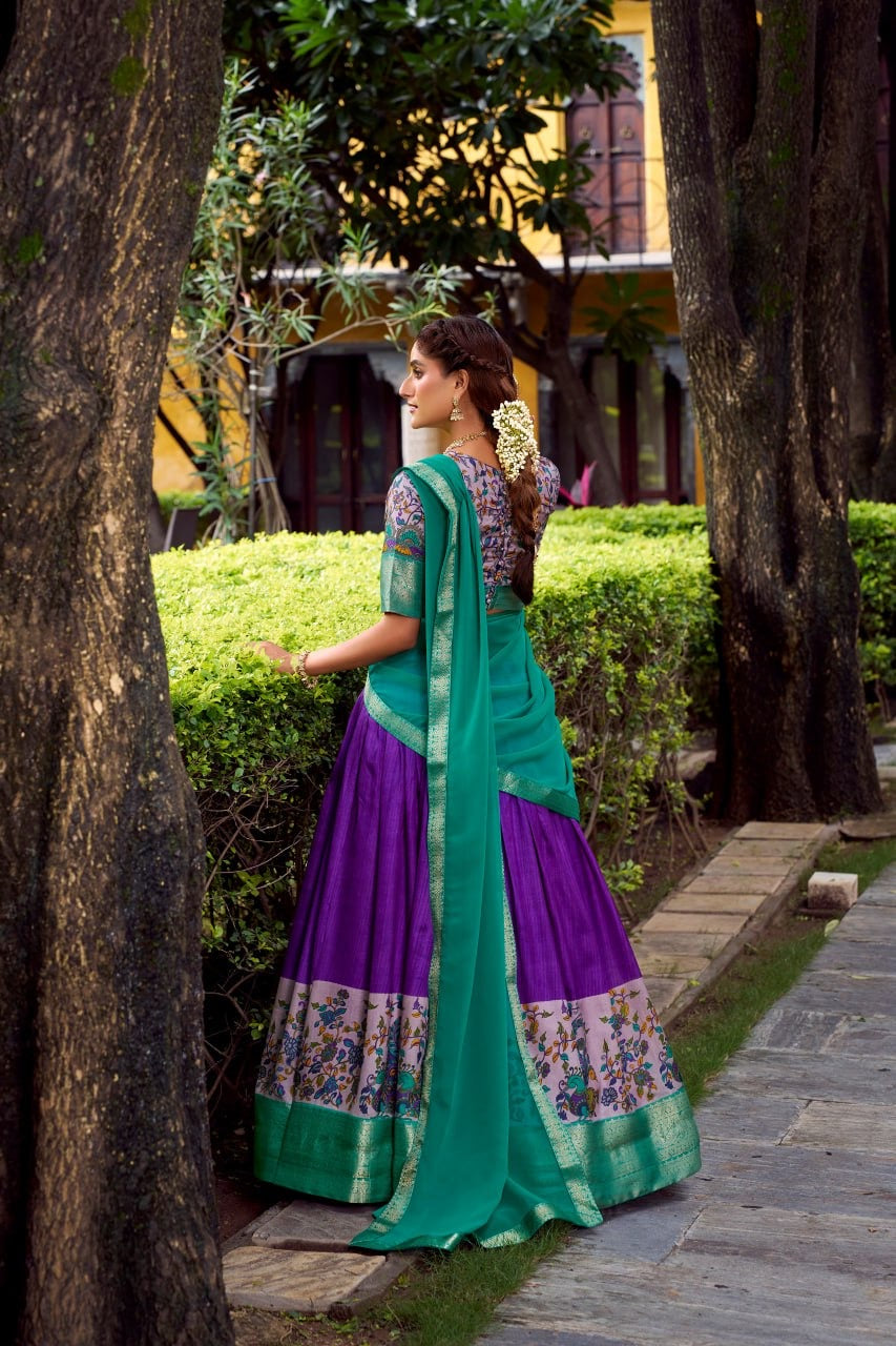 Lehenga « Krishika » - Violet