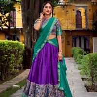 Lehenga « Krishika » - Violet