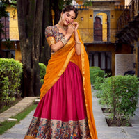 Lehenga « Krishika » - Rose