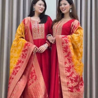 Anarkali/Robe Collection "Akshara 2 Anarkali" - Rouge