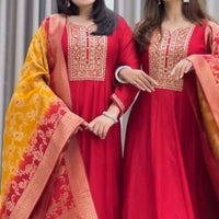 Anarkali/Robe Collection "Akshara 2 Anarkali" - Rouge