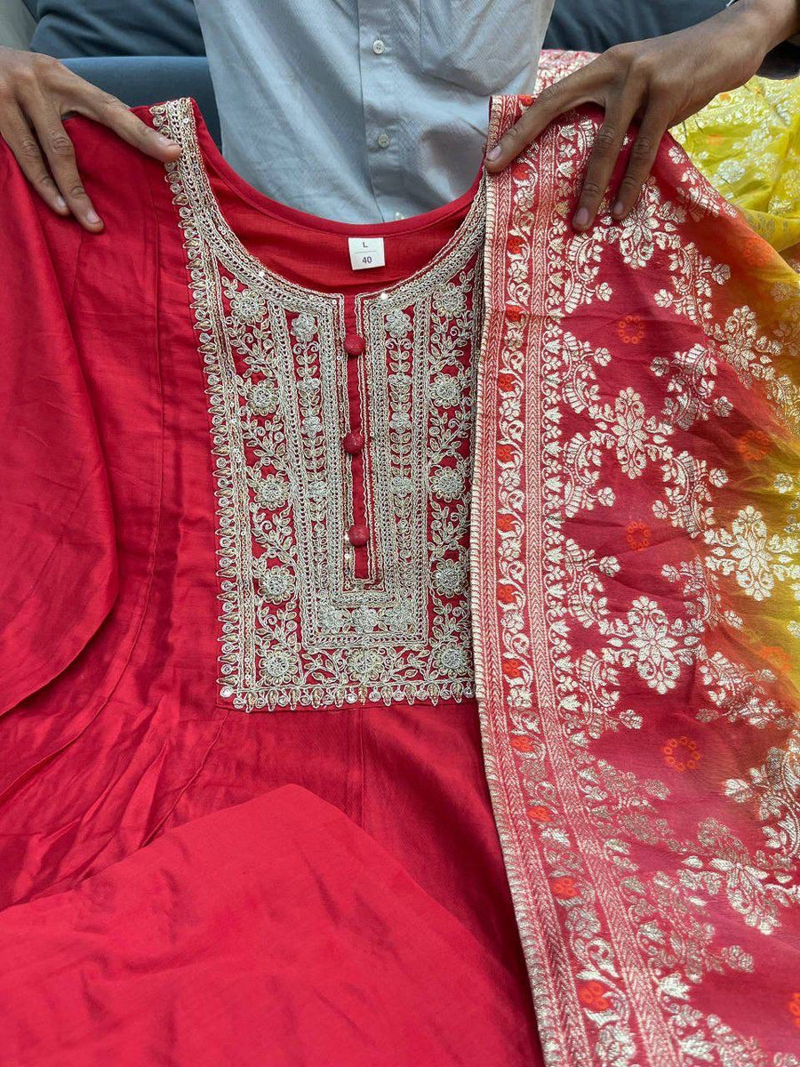 Anarkali/Robe Collection "Akshara 2 Anarkali" - Rouge