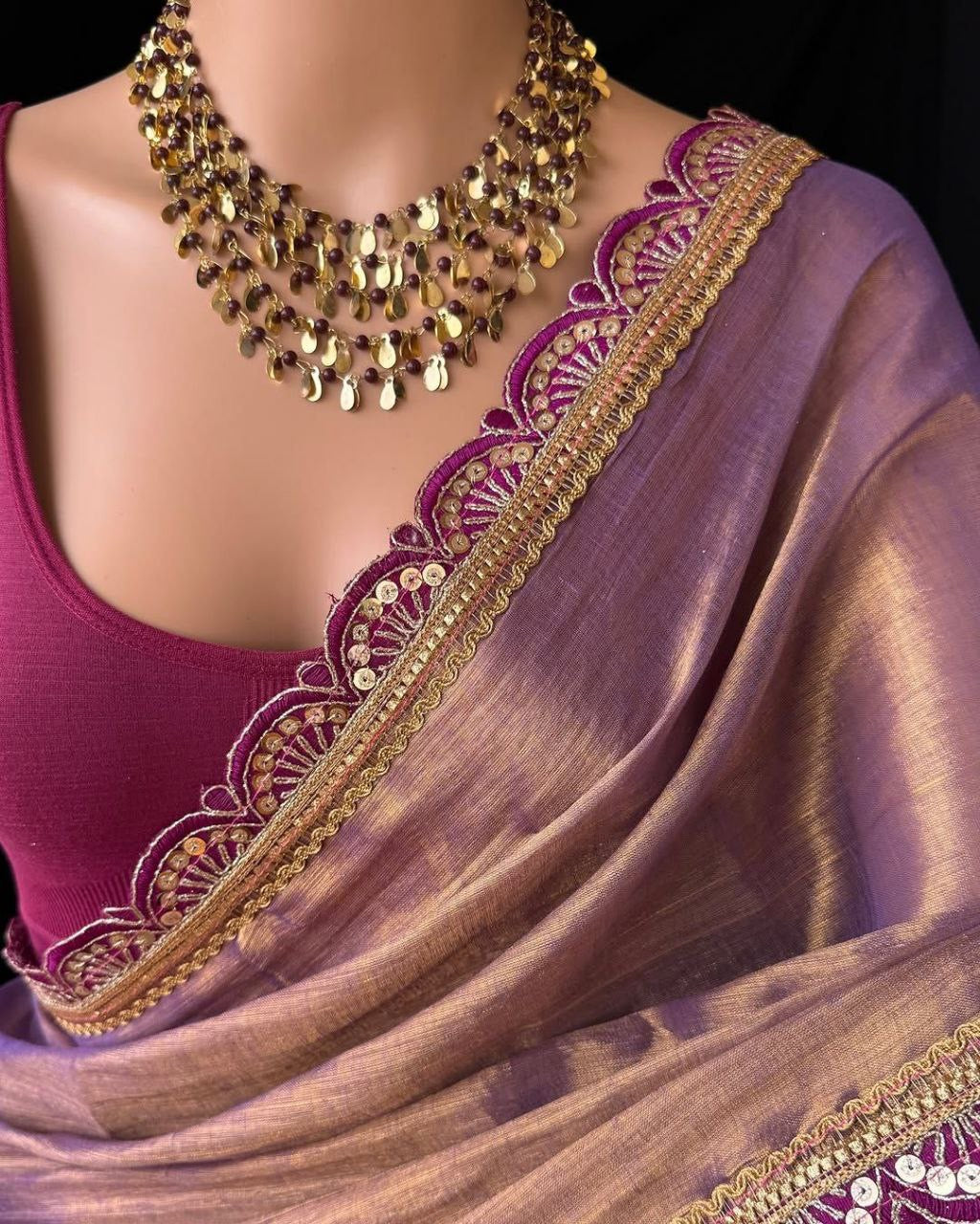 Sari "Shamila" - Violet