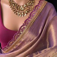 Sari "Shamila" - Violet